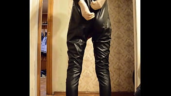 Preview 3 of Indian Affairs - I change into a shiny black suit and jerk off in it