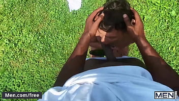 Preview 2 of Hindi Bolne Wale Xxxxn Video - (Ty Shine) Teases (Bruno Cartella&#039_s) Ass With A Cucumber Until He Puts His Big Cock Inside Him - Men