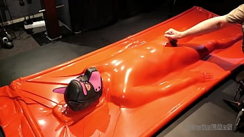 Preview 2 of 18 Old Sex Girls Vido - Boundlads - Pink Latex Pup (Part 2)