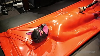 Preview 4 of 18 Old Sex Girls Vido - Boundlads - Pink Latex Pup (Part 2)