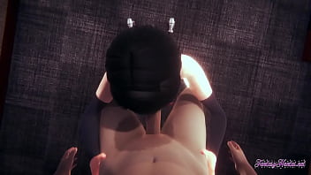 Preview 3 of Sauna Eretic - Naruto Hentai - Sarada Blowjob with POV (Uncensored) - Japanese Asian Manga anime game porn