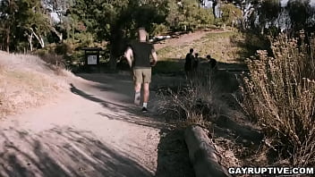 Preview 1 of Skinny Small Girl - Stolen glances and the tension with this two military guys gets deep