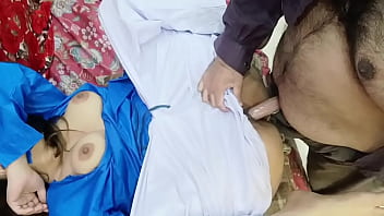 Preview 4 of Wan Alina - Desi Pakistani School Girl Fucked By Old Man