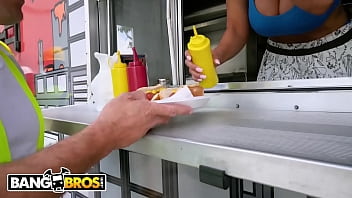 Preview 1 of Full Hd Xxx Brazzrs - BANGBROS - Busty Blonde Babe Bridgette B Fucked By Sean Lawless In Food Truck