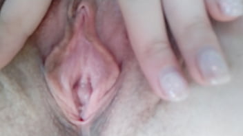 Preview 4 of Jordi With - Amateur Babe Fingers Her Pink Pussy Closeup Till She Cums and Play Big Natural Tits - Awesome solo masturbation and real female orgasm