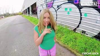 Preview 1 of Unmarride Garil - MAMACITAZ - (Daniella Margot,  Alberto Blanco) - Perfect Ass Russian Teen Outdoor Standing Fuck With Stranger