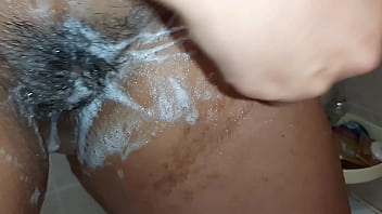 Preview 2 of America School Bus - I shave my hairy pussy and moan - Lesbian Illusion Girls