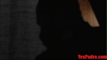 Preview 2 of Ebony Milf Facesitting - Confessional with a hard hairy horny priest- YesPadre.com