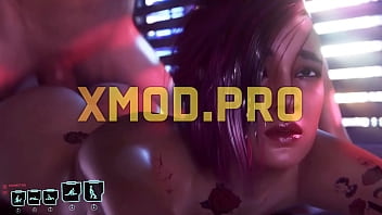 Preview 1 of Christian Blue Film Ke Stunt - Cyberpunk 2077 Sex Episode - Anal Sex with Judy Alvarez,  3D Animated Porno Game where Guy fucking girl&#039_s Ass
