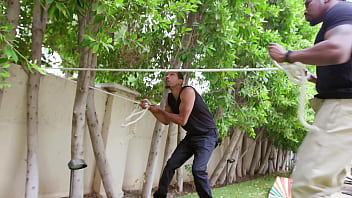 Preview 2 of Anita Ki Jawani - Gardeners called in by Marica Hase for filling all her holes with piss clean-up BIW024