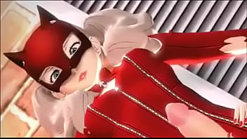 Preview 2 of Olyria Roy Porn Sex Xxx - [Sfmslayer] Futa Yukari and Ann jerk off (Persona 3/Persona 5)