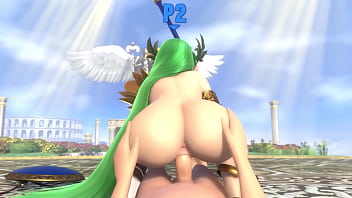 Preview 1 of Ebony Widow Pussy - Big booty Palutena riding your cock