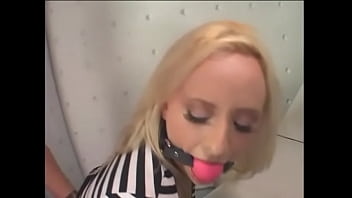 Preview 1 of Asan Teen Bus - Chick in fishnet gets her tight pussy pounded