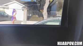 Preview 1 of Xxx Com Cace - Asian Muslim girl Alexia Anders Blows Her BF in Car