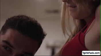 Preview 3 of Romantic Nylon Sex - TS Crystal Thayer gets a quick fuck
