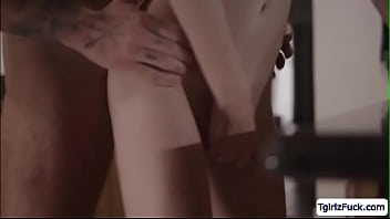 Preview 4 of Romantic Nylon Sex - TS Crystal Thayer gets a quick fuck