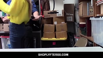 Preview 1 of Kris Spb Swap - Big Tits Teen Shoplyfter Nadya Nabakova Sucking Guard&#039_s Cock