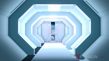 Preview 2 of Sunny Leone Full Bad Masti Sax - Sci-fi female android shemale plays with a horny black girl in a spacecraft