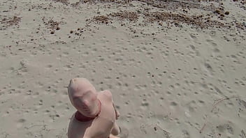 Preview 1 of Rape Videos Uporn - Pantyboy at the beach