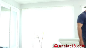 Preview 1 of Anal Hairy Chubby Fuck - Teen Anal Cam Girl- Mandy Sky