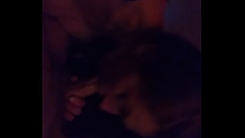 Preview 2 of Flat Chest Rub Tits - Mike Damon gets blowjob from redhead