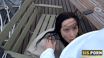 Preview 2 of Fuck By Stepmom - SISPORN. Instead of smoking cigarette brunette has sex with stepbrother