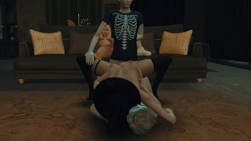 Preview 4 of Habsi Aagrejan Sex Hdfull Hd Sex - Sims 4. Wicked Halloween. Part 3 (Final) - Reconciliation orgy