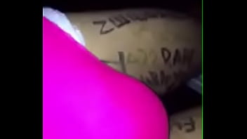 Preview 3 of Panty Assjob Handjob Cum On Ass - Sissy slut boy outside at night