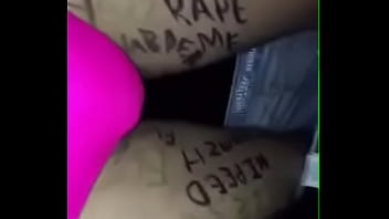 Preview 1 of Panty Assjob Handjob Cum On Ass - Sissy slut boy outside at night