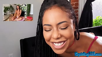 Preview 1 of Kendra Lust My Mom - Sapphic babes squirt while fingering pussies in video call