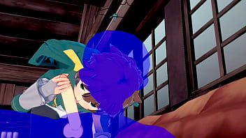 Preview 2 of Xnxx Tushy Porn Hd - KonoSuba Yaoi - Kazuma blowjob with cum in his mouth - Japanese Asian Manga anime game porn gay