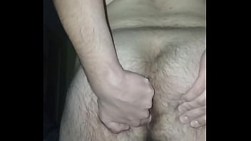 Preview 2 of Sxx Video English - Horny hairy bear cub jerks off and shows his hole