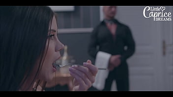 Preview 1 of Boso Clerk Sa Banko6 - XPERVO COM - Submissive Slut Clea Gaultier USED by little Caprice and Marcello LITTLECAPRICEDREAMS