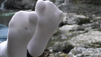 Preview 3 of Asahley Adams - My beautiful feet in socks compilation