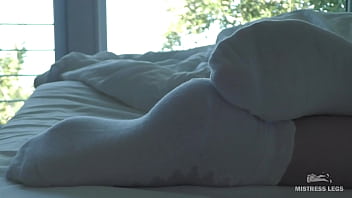 Preview 1 of Asahley Adams - My beautiful feet in socks compilation