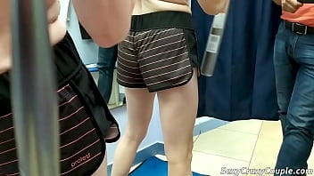 Preview 2 of Angry Bbw7 - Fucking with a baseball bat in the fitting room of sports shop