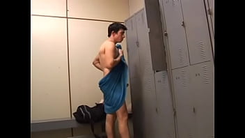 Preview 1 of Kgalifa Sexcom - New guy at the gym gets to suck one massive gay cock in the locker room