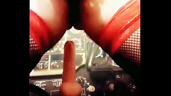 Preview 1 of Seacherotic Confessions A Lesbo - Решил попрыгать в своих новых чулочках  на дилдо и кончил от оргазиа простаты