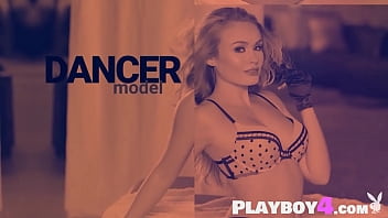 Preview 1 of Brsndi Mom - Beautiful busty model Harley Rae shows cute pussy after hot striptease