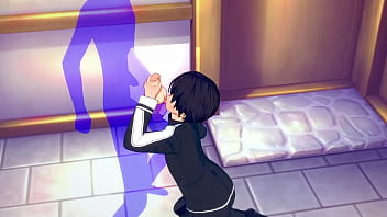 Preview 2 of Luna C Kitsuen Mike Adriano - Sword Art Online Yaoi - Kirito Hard Sex [Handjob,  Blowjob,  Anal,  POV] - Japanese Asian Manga anime game Porn Gay