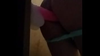 Preview 4 of Toy Store Club - SissyGirlSydney humps her pink dildo