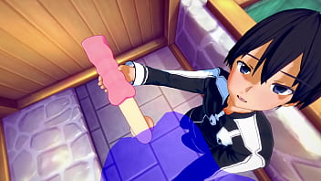 Preview 2 of Japanese Anal Sleeping - Sword Art Online Yaoi - POV Kirito Handjob,  BLowjob and Anal - Japanese Asian Manga anime gay porn