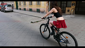 Preview 1 of Crack Whore Smokes Rock Cocaine - A naughty bike ride in the city