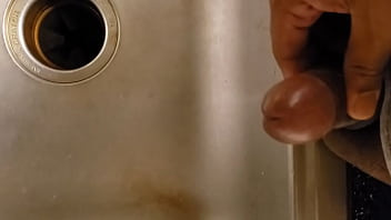 Preview 3 of Floral Print - Alan Prasad shoots his load in kitchen sink. Indian boy jerks his cute dick. Masturbation desi boy. Indian man jerks off. Indian penis. Desi dick shoots load of cum. Midnight cum. Handsome dick. Cums like a pro.