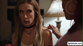 Preview 2 of Ass Fruking - Aiden deepthroats ts stepmom Foxxy