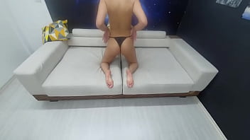Preview 1 of Mastrubasi Armpit Cewek Jepang - Thalia- Sao Paulo,  BrazilThalia showing off her little tight ass in promo