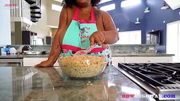 Preview 1 of Simple Xxxvideo - HUGE BOOB BBW TAKING BLACK COCK IN HER KITCHEN