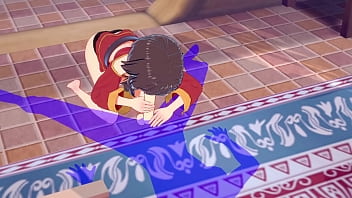 Preview 3 of Hard 3 - KonoSuba Hentai - Megumin blowjob and cum in her mouth - Japanese Asian Manga anime game porn