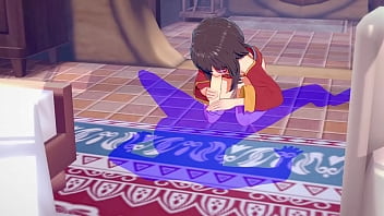 Preview 1 of Hard 3 - KonoSuba Hentai - Megumin blowjob and cum in her mouth - Japanese Asian Manga anime game porn