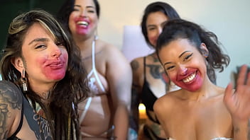 Preview 4 of Z Heyzo Black And Japan - Dread Hot foi convidada para ir na Mansao Himeros e todo mundo beijou ela
